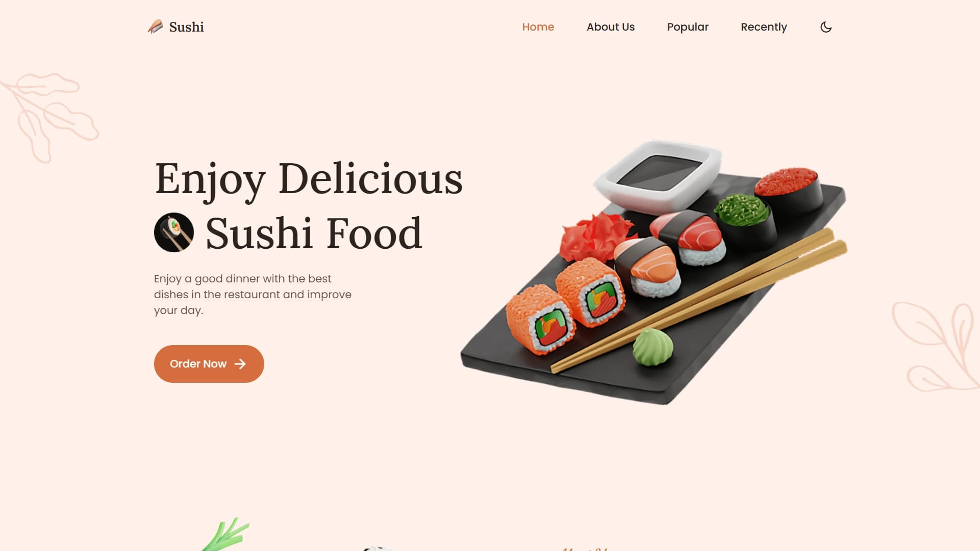 An image of the Sushi Restaurant project.